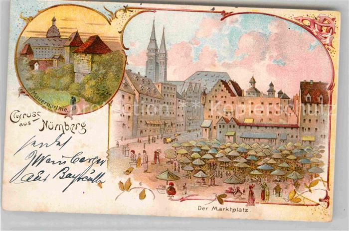 NueRNBERG CITY Marktplatz Mauerpartie