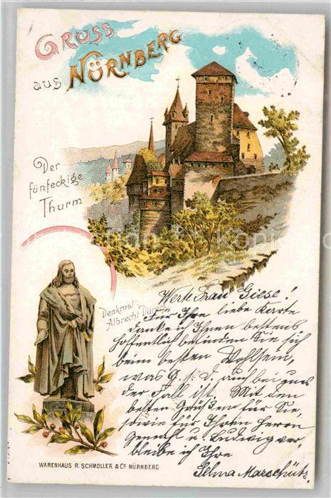 NueRNBERG  CITY Fuenfeckiger Turm Albrecht Duerer Denkmal
