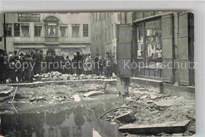 NueRNBERG  CITY An der Frauenkirche nach der Hochwasser Katastrophe 1909