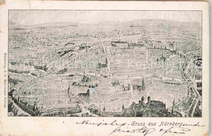 NueRNBERG  CITY Karte der Stadt