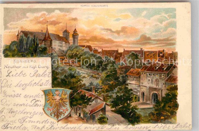 NueRNBERG  CITY Neutor mit Koeniglicher Burg