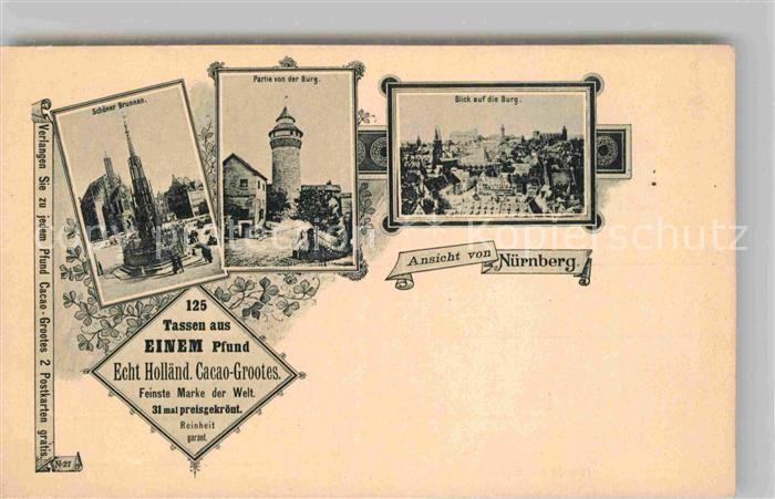 NueRNBERG  CITY Schoener Brunnen Burg Partie an der Burg