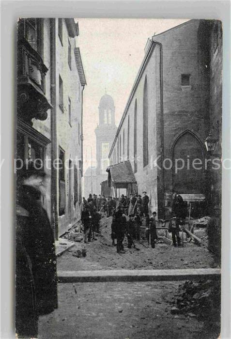 NueRNBERG  CITY Hochwasser Katastrophe 1909 Spitalgasse