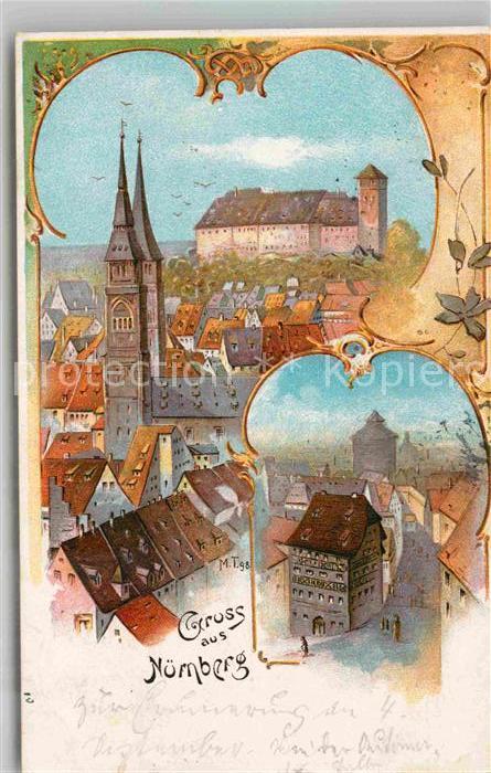 NueRNBERG  CITY Burg Kirche Teilansicht