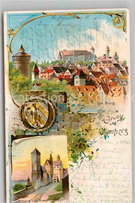 NueRNBERG  CITY Burg Aufgang zur Burg