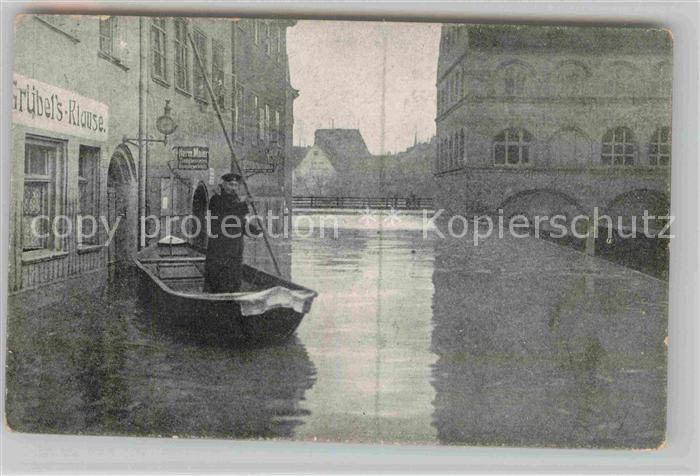 NueRNBERG  CITY Hochwasser Katastrophe 1909 Gruebelstrasse