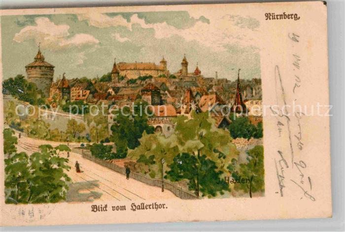 NueRNBERG  CITY Blick vom Hallertor