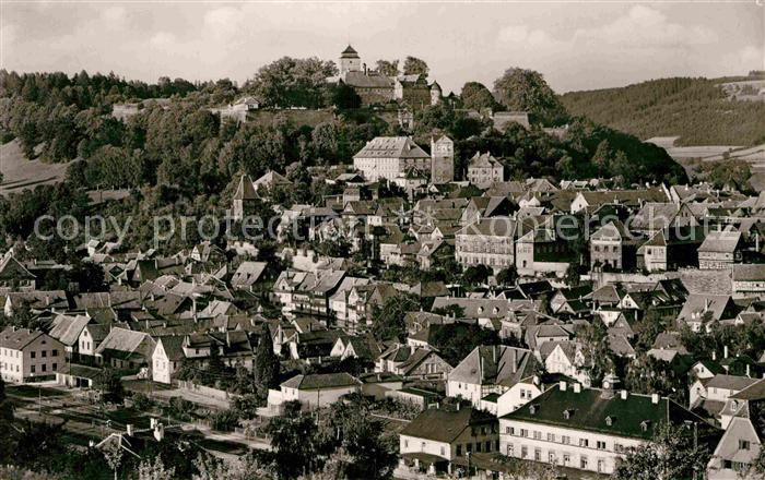 Kronach Oberfranken Teilansicht mit Burg