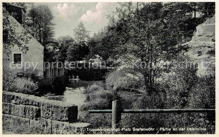 Grafenwoehr Truppenuebungsplatz Partie an der Felsmuehle