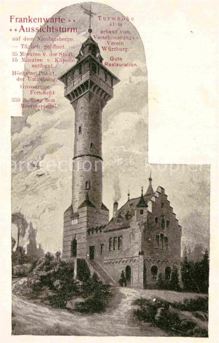 WueRZBURG Bayern Frankenwarte Aussichtsturm