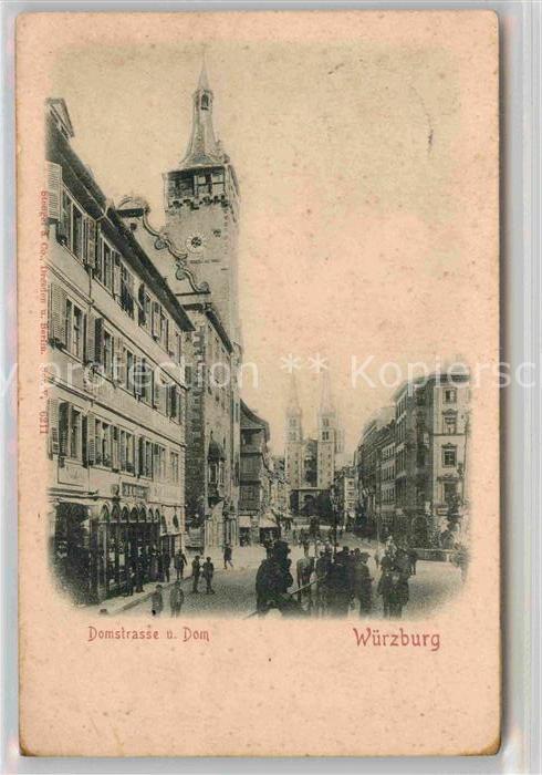 WueRZBURG Bayern Domstrasse Dom
