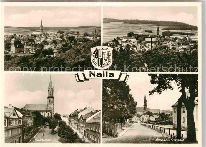Naila Blick vom Friedhof Luitpoldplatz Panorama