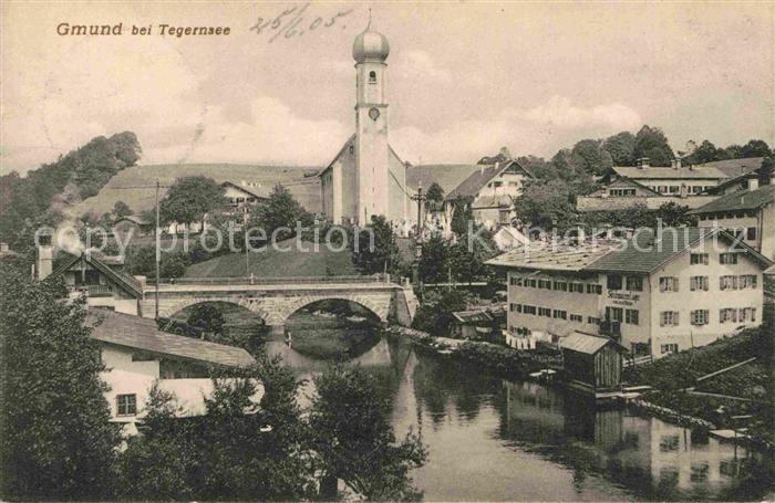 Gmund Tegernsee Kirche Bruecke
