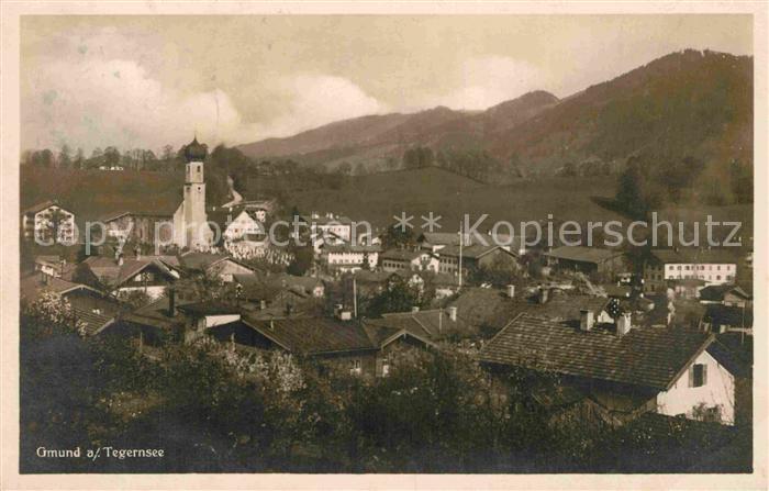 Gmund Tegernsee Teilansicht Kirche