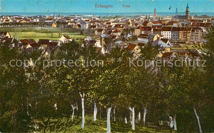 ERLANGEN Bayern Totalansicht