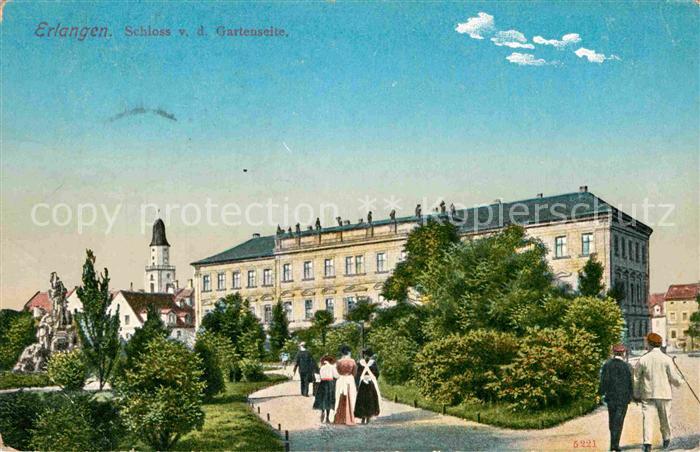 ERLANGEN Bayern Schloss Gartenseite