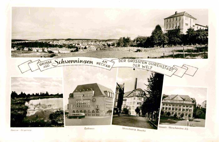 Villingen-Schwenningen Panorama Neckar Ursprung Rathaus Uhrenfabrik Mauthe Kienz