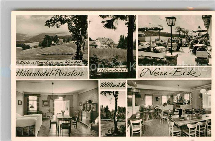 Furtwangen Hoehenhotel Pension Neu Eck Terrasse Zimmer Gastraum