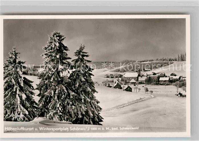 Schoenwald Schwarzwald Winterpanorama