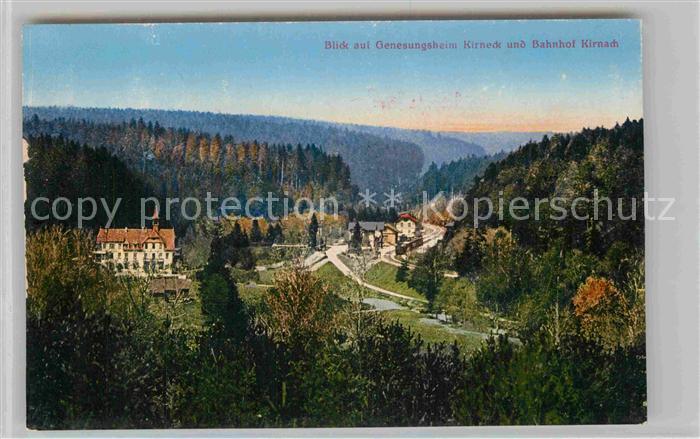 Kirnach Genesungsheim Kirneck mit Bahnhof