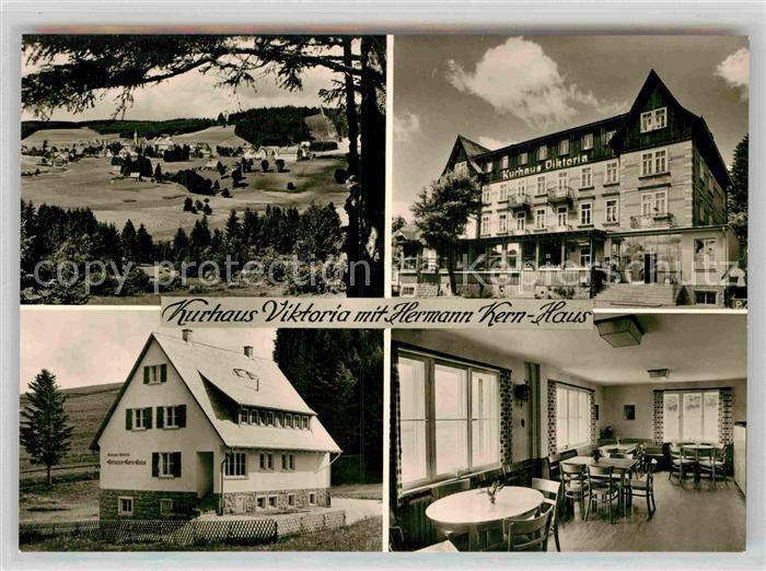 Schoenwald Schwarzwald Kurhaus Viktoria mit Hermann Kern Haus Gastraum
