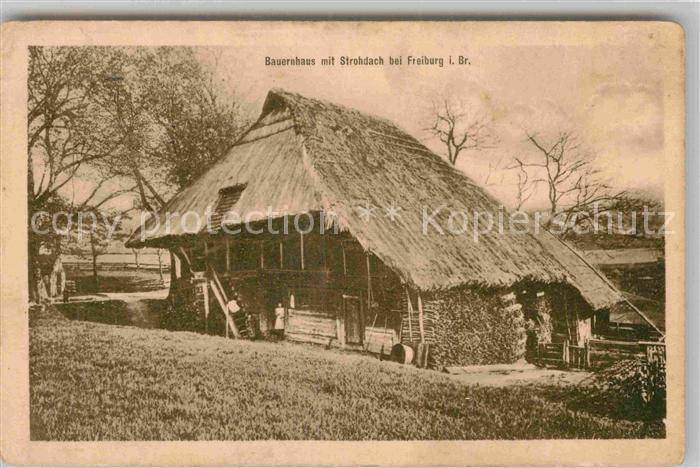 Freiburg Breisgau Bauernhaus mit Strohdach