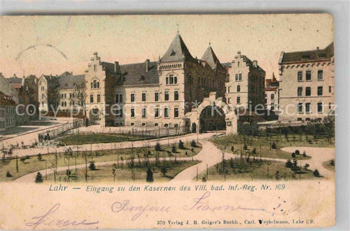 Lahr Schwarzwald Bad Inf Reg No 169 Kaserne Eingang
