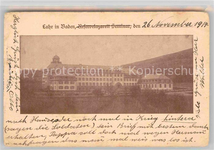 Lahr Schwarzwald Seminar Reservelazarett