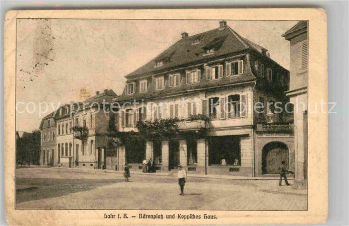 Lahr Schwarzwald Baerenplatz und Koppsches Haus