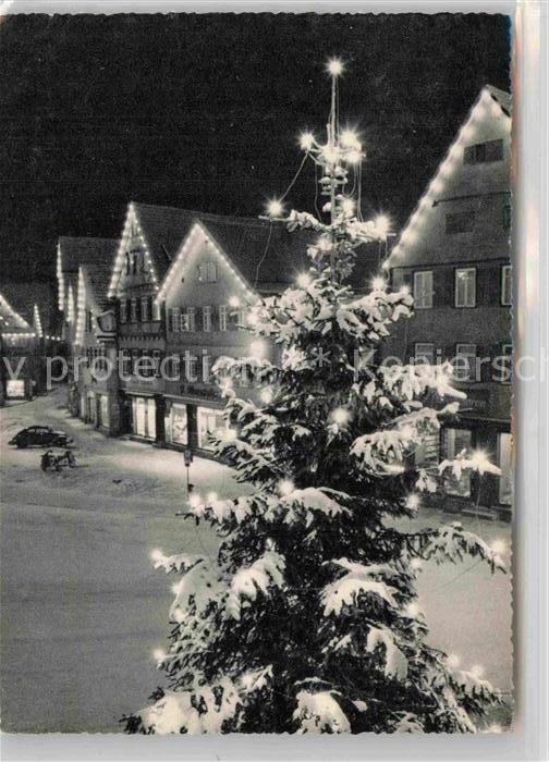 Urach Schwarzwald Marktplatz zur Weihnachtszeit