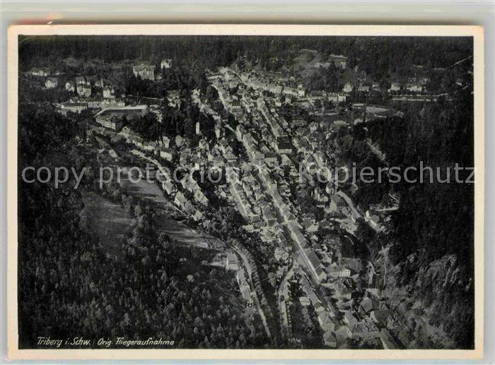 Triberg Schwarzwald Fliegeraufnahme