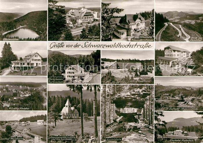 Schwarzwaldhochstrasse Zuflucht Cafe Günter Kniebis Waldhorn R