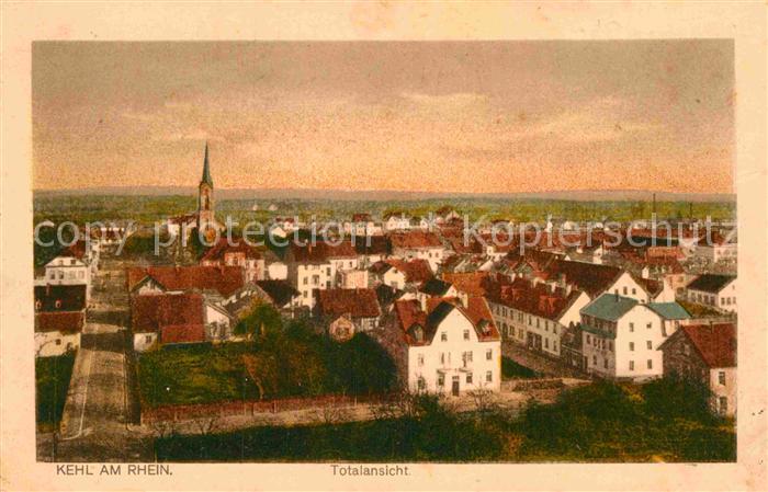 Kehl Rhein Totalansicht