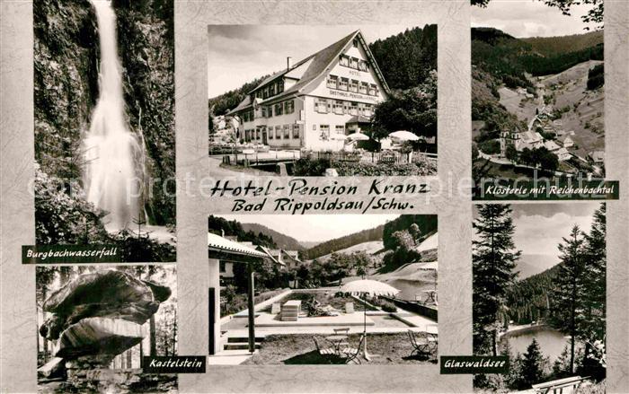 Bad Rippoldsau Schwarzwald Burgbachwasserfall Hotel Pension Kranz Kloesterle Kas