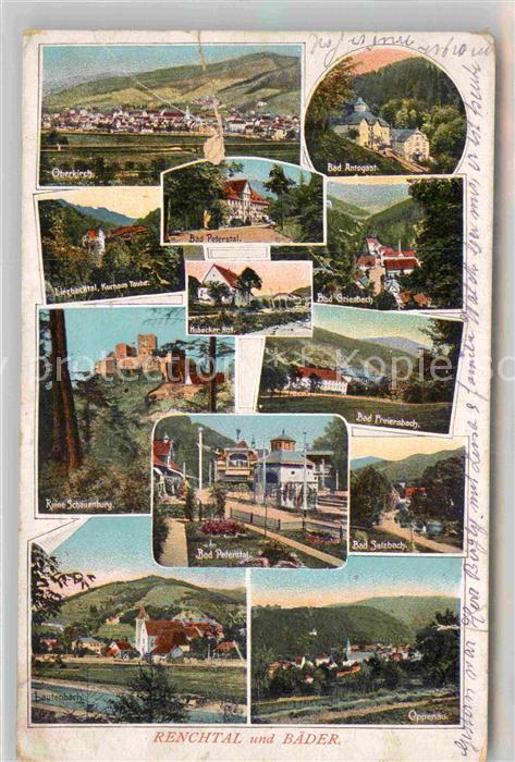 Renchtal mit Oberkirch Bad Antogast Bad Griesbach Ruine Schauenburg Bad Freiersb