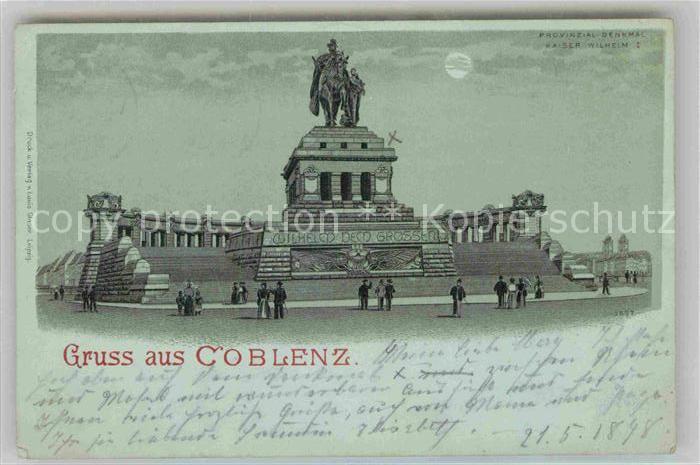 Coblenz Koblenz Provinzial Denkmal Kaiser Wilhelm I