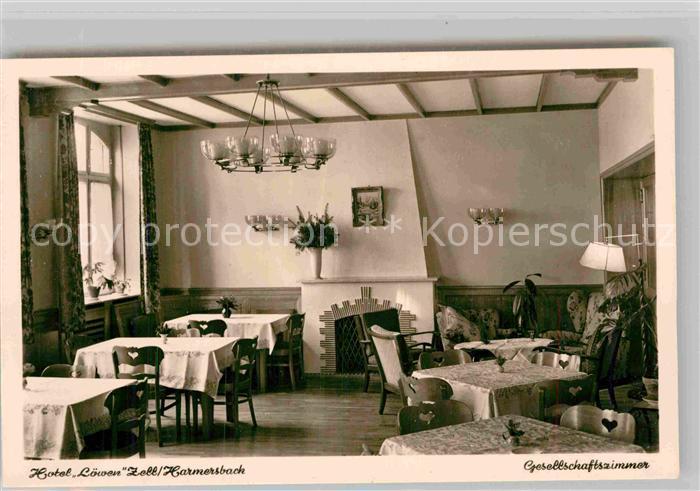 Zell Harmersbach Hotel Loewen Gesellschaftszimmer