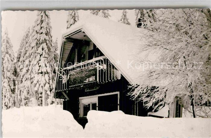 Schwarzwaldhochstrasse Winter Schwarzwaldhaus Schnee