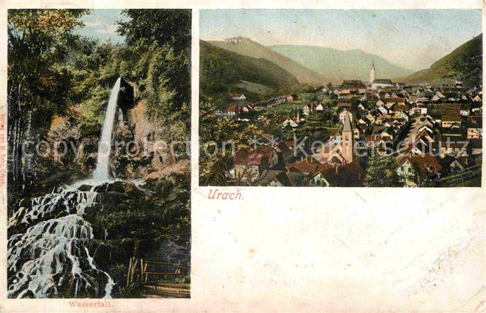 Urach Bad Wasserfall Panorama