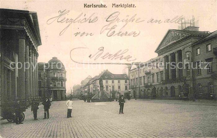 Karlsruhe Baden Marktplatz