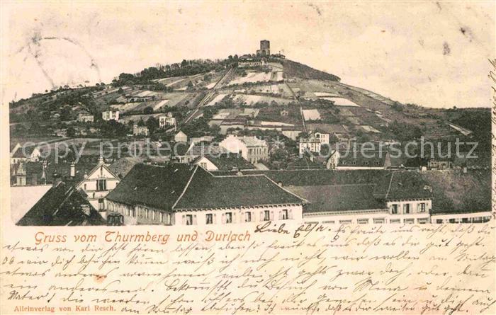 Durlach Blick vom Thurmberg