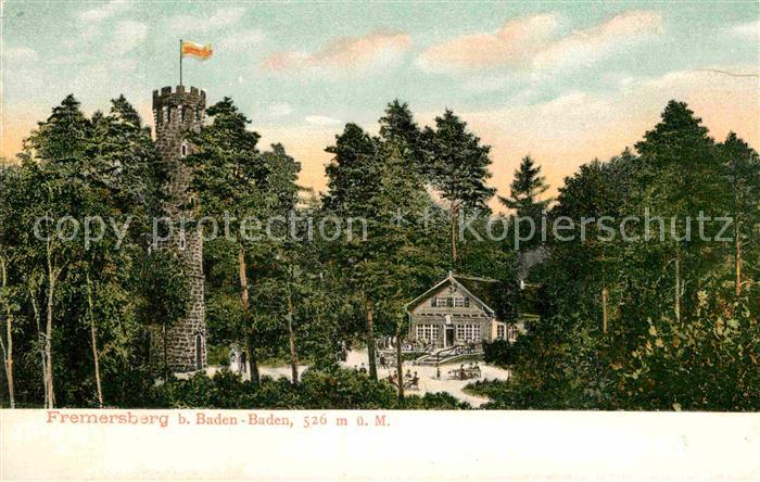 BADEN-BADEN BW Fremersberg Aussichtsturm