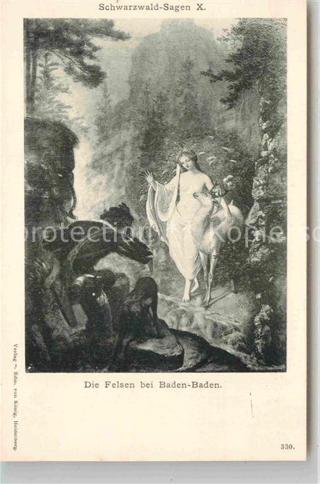 BADEN-BADEN BW Die Felsen Gemaelde