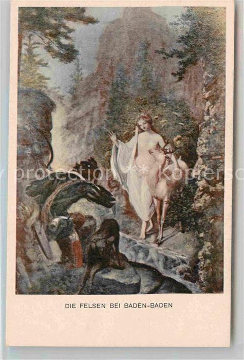 BADEN-BADEN BW Die Felsen Gemaelde