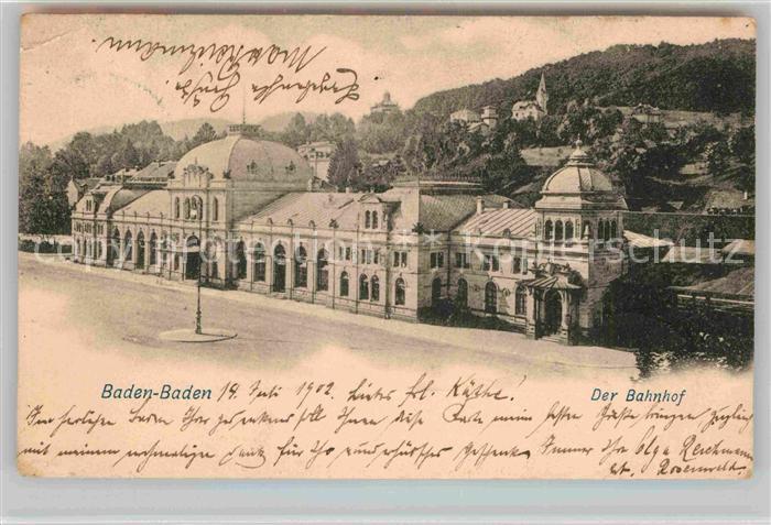 BADEN-BADEN BW Der Bahnhof