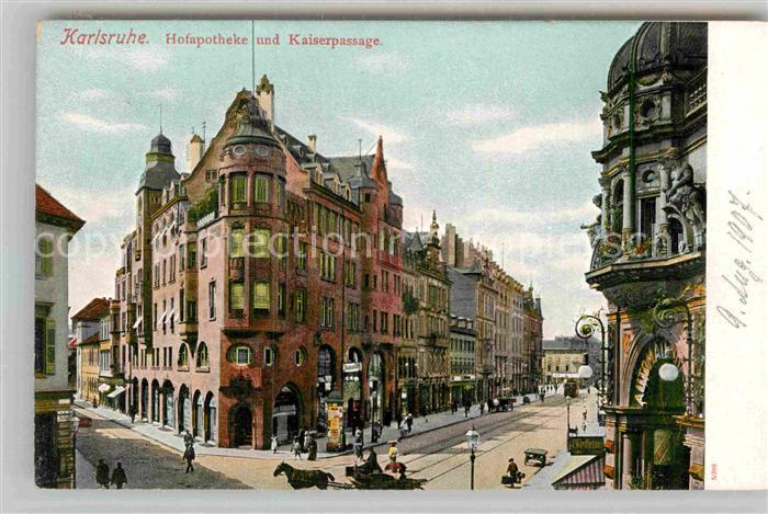 Karlsruhe Baden Hofapotheke und Kaiserpassage