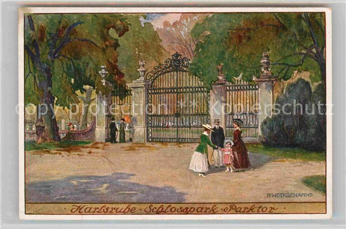 Karlsruhe Baden Schlosspark Parktor