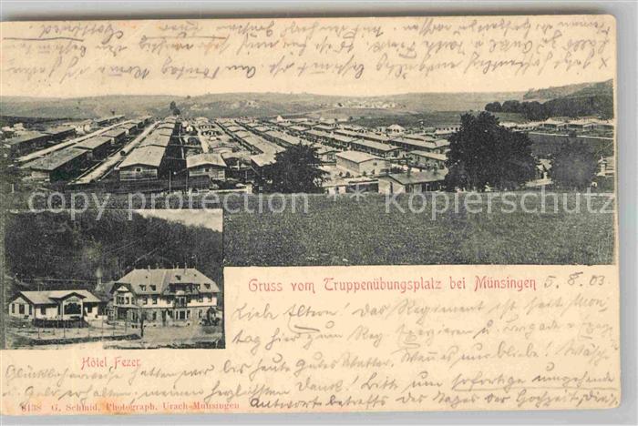 Muensingen Truppenuebungsplatz Hotel Fezer