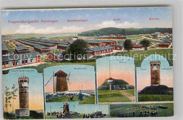 Muensingen Truppenuebungsplatz Barackenlager Thurm Falkenhausen Windmuehle Beoba