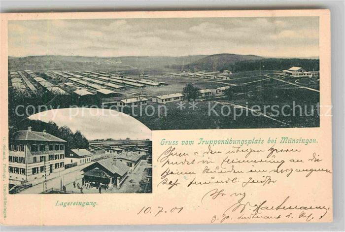 Muensingen Truppenuebungsplatz Barackenlager Lagereingang